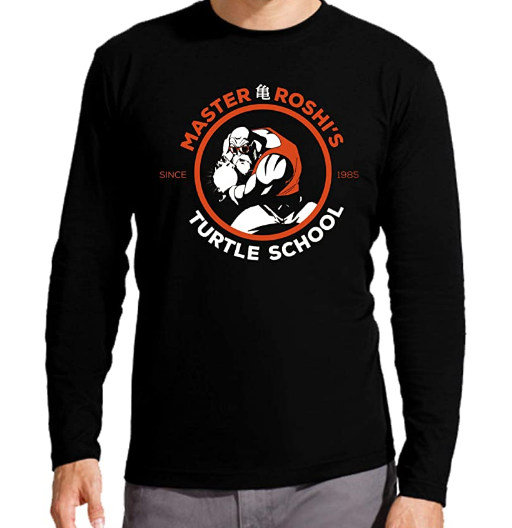 Master Roshi Turtle School | Hombre | Manga Larga | Varias Tallas | Camisetas de Dragon Ball