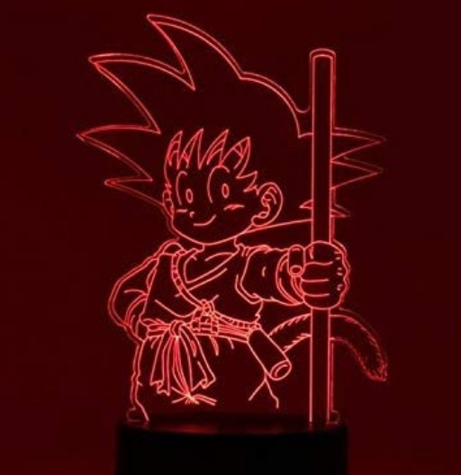 Son Goku Niño | Led Multicolor | de Mesa | Lámparas de Dragon Ball