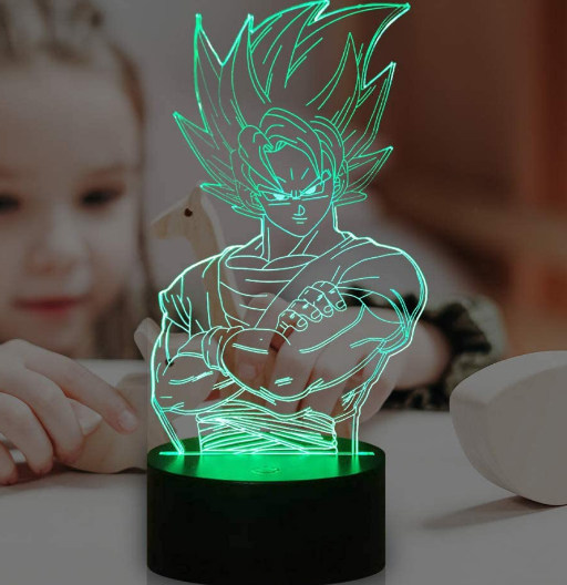 Son Goku SSJ (1) | Led Multicolor | de Mesa | Lámparas de Dragon Ball