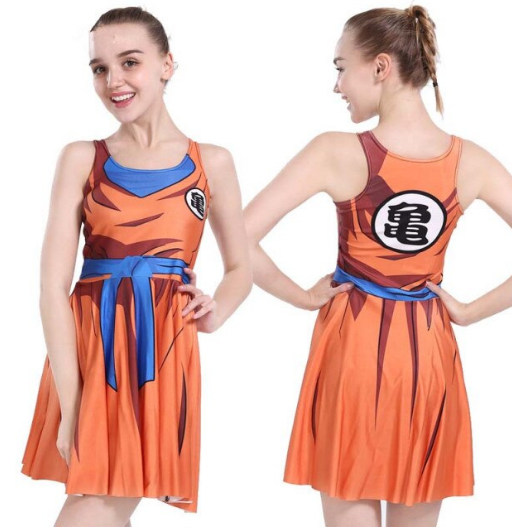 Uniforme de Goku | Corto | Sin Mangas | Vestidos de Dragon Ball