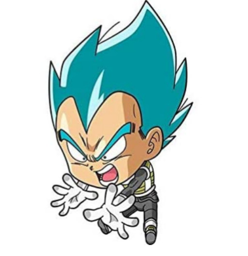 Vegeta Super Saiyan Blue | Pegatina / Vinilo | Accesorios para el Coche de Dragon Ball