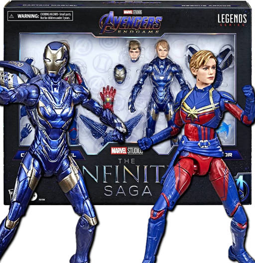 Captain Marvel & Rescue Armor | The Infinity Saga | (UCM) Avengers: Endgame | Hasbro 2021 | Marvel Legends