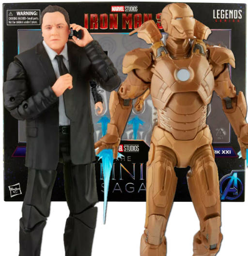 Happy Hogan & Iron Man Mark XXI | The Infinity Saga | (UCM) Iron Man 3 | Hasbro 2021 | Marvel Legends