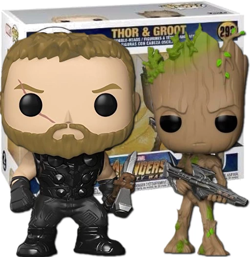Thor & Groot | 2 Pack | Exclusive BAM! | (UCM) Avengers: Infinity War | Funko POP! Marvel