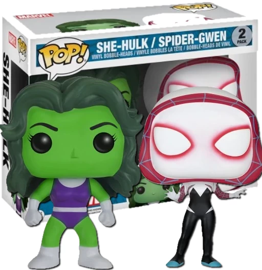 She-Hulk & Spider-Gwen | 2 Pack | Exclusive Barnes & Noble | Marvel Universe | Funko POP! Marvel