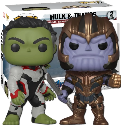 Hulk & Thanos | 2 Pack | Exclusive Barnes & Noble | (UCM) Avengers: Endgame | Funko POP! Marvel