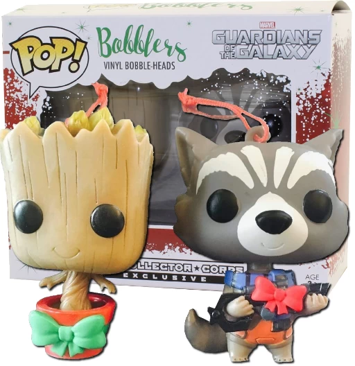 Groot & Rocket | 2 Pack | Exclusive Collector Corps | (UCM) Guardians of the Galaxy Vol.1 | Funko POP! Marvel