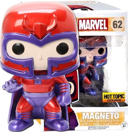 Magneto (Metallic) | 062 | Exclusive Hot Topic | Marvel Universe | Funko POP! Marvel