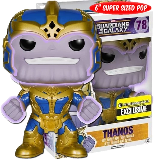 Thanos | 078 | Exclusive Entertainment Earth | Super Size 6" | (UCM) Guardians of the Galaxy Vol.1 | Funko POP! Marvel