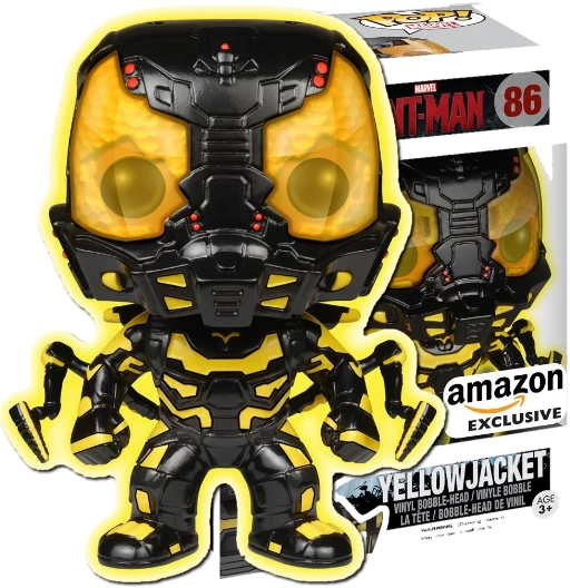 Yellowjacket | 086 | Exclusive Amazon | GITD | (UCM) Ant-Man | Funko POP! Marvel