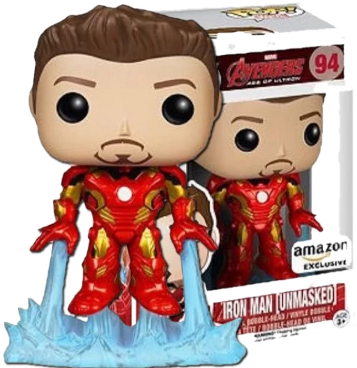 Iron Man (Unmasked) | 094 | Exclusive Amazon | (UCM) Avengers: Age of Ultron | Funko POP! Marvel