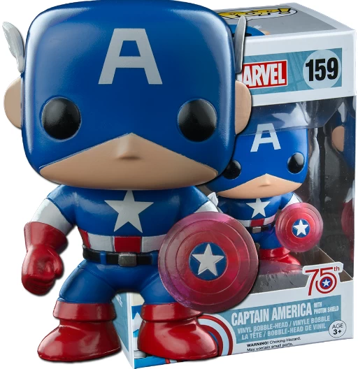 Captain America with Photon Shield | 159 | 75th | Marvel Universe | Funko POP! Marvel