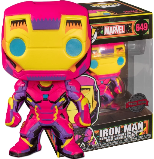 Ion Man | 649 | Exclusive Target | Black Light | Marvel Universe | Funko POP! Marvel