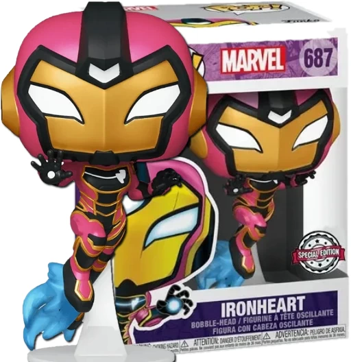 Ironheart | 687 | Exclusive Pop in a Box | Marvel Universe | Funko POP! Marvel