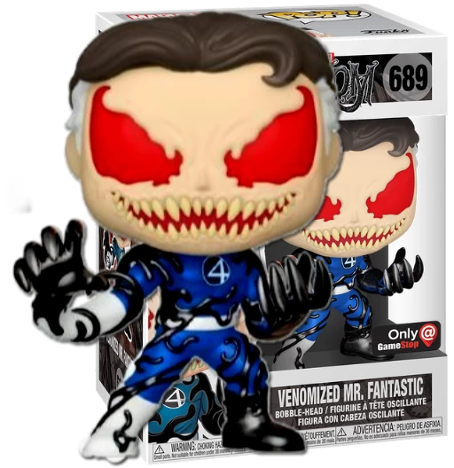 Venomized Mr. Fantastic | 689 | Exclusive Gamestop | Chase Metallic | Venom | Funko POP! Marvel