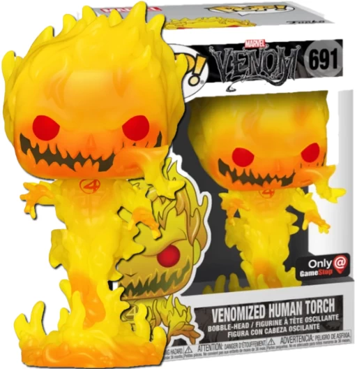 Venomized Human Torch | 691 | Exclusive Gamestop | Venom | Funko POP! Marvel