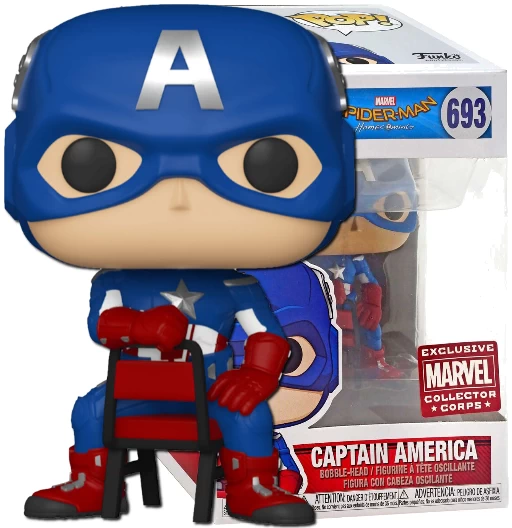 Captain America | 693 | Exclusive Collector Corps | (UCM) Spider-Man: Homecoming | Funko POP! Marvel