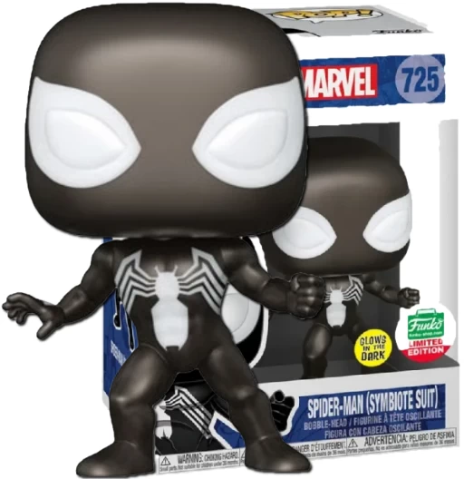 Spider-Man (Symbionte Suit) | 725 | Exclusive Funko | GITD | Marvel Universe | Funko POP! Marvel