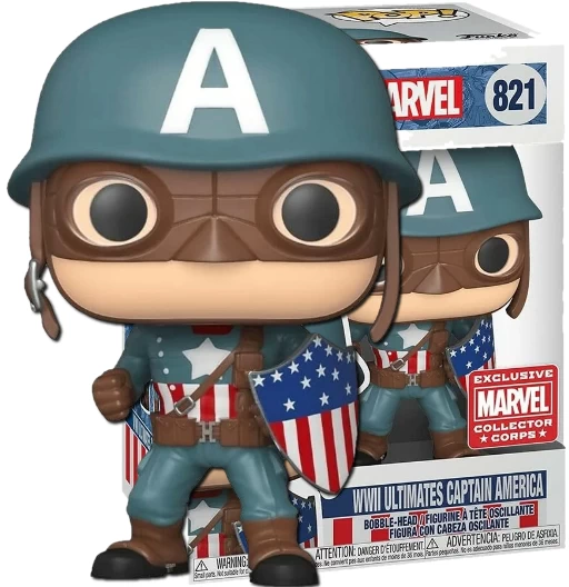 WWII Ultimates Captain America | 821 | Exclusive Collector Corps | Marvel Universe | Funko POP! Marvel