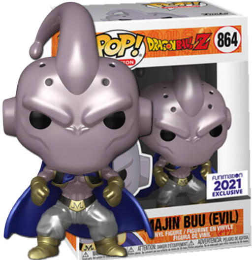 Majin Buu (Evil) Metallic | 864 | Exclusive Funimation 2021 | DBZ | Funko PoP Animation