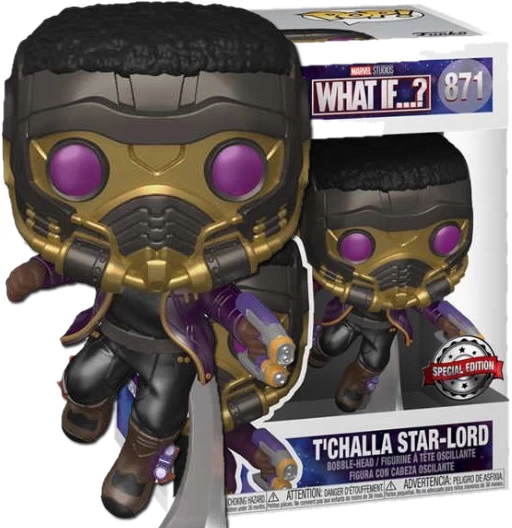 T'Challa Star-Lord (Metallic) | 871 | Exclusive Box Lunch | (UCM) What If...? | Funko POP! Marvel