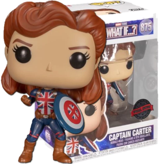 Captain Carter | 875 | Exclusive Gamestop | (UCM) What If...? | Funko POP! Marvel