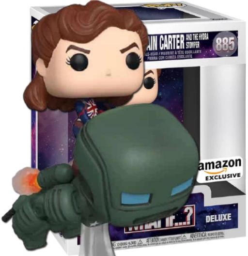 Captain Carter and the Hydra Stomper | 885 | Exclusive Amazon | (UCM) What If...? | Funko POP! Marvel