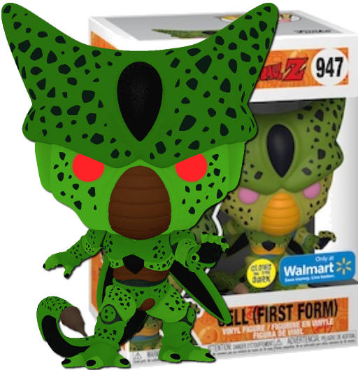 Cell (First Form) GITD | 947 | Exclusive Walmart | DBZ | Funko PoP Animation