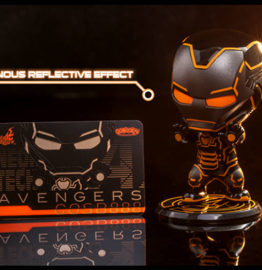 Neon Tech Iron Man 4.0 | COSB 888 | Certificated | Reflective Efect | (UCM) Avengers: Endgame | Figura Cosbaby (s)