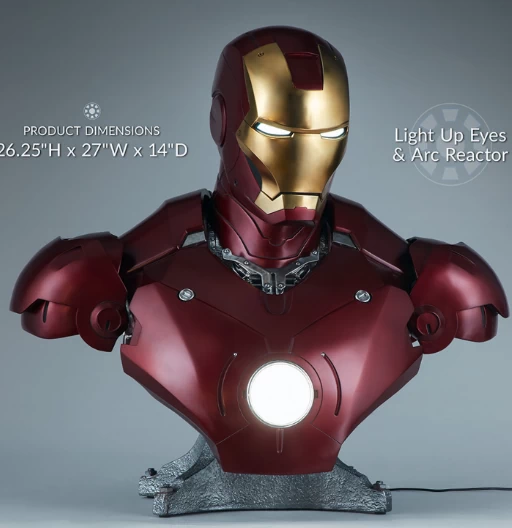 Iron Man Mark III | (UCM) Iron Man | Life Size Bust | 68 cm | 2021 | Sideshows Collectibles | Marvel