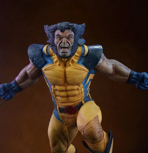 Wolverine | Fight against Sentinel | Premium format | Exclusive | 58 cm | Sideshow de Marvel