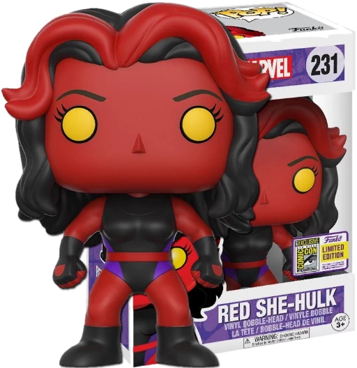 Red She-Hulk | 231 | Exclusive Summer Convention 2017 | Marvel Universe | Funko POP! Marvel