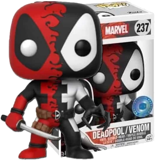 Deadpool/Venom | 237 | Exclusive Pop in a Box | Marvel Universe | Funko POP! Marvel