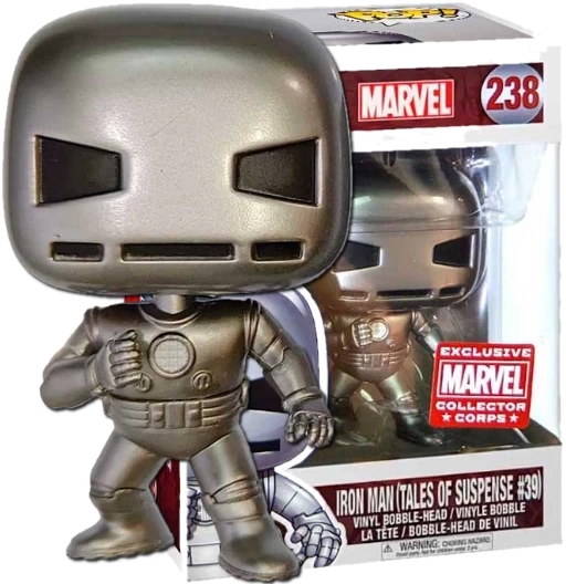 Iron Man (Tales of Suspense #39) | 238 | Exclusive Collector Corps | Marvel Universe | Funko POP! Marvel