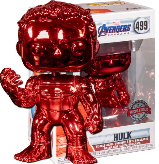 Hulk | 499 | Exclusive Walmart | Chrome Red | (UCM) Avengers: Endgame | Funko POP! Marvel