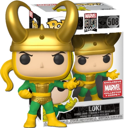Loki | 508 | Exclusive Collector Corps | Marvel 80 Years | Funko POP! Marvel
