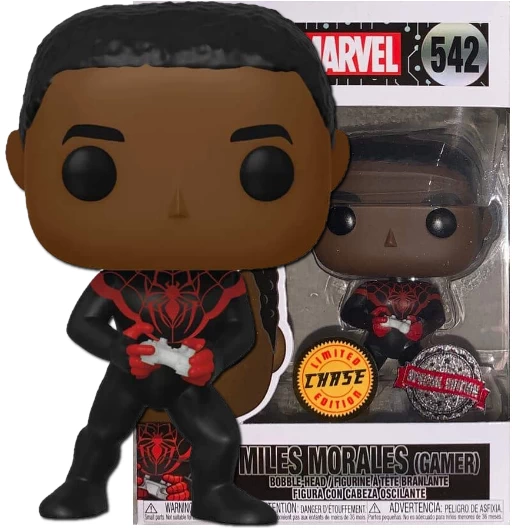 Miles Morales (Gamer) | 542 | Exclusive Gamestop | Chase | Marvel Universe | Funko POP! Marvel