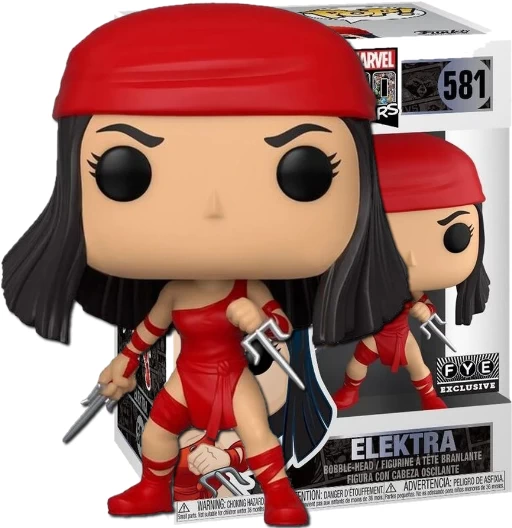 Elektra | 581 | Exclusive FYE | Marvel 80 Years | Funko POP! Marvel