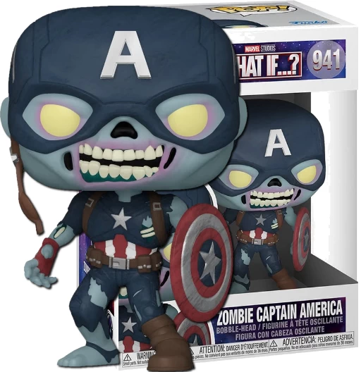 Zombie Captain America | 941 | (UCM) What If...? | Funko POP! Marvel
