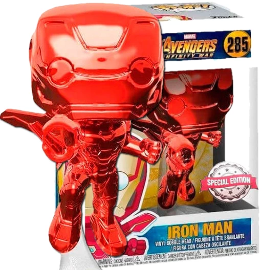 Iron Man | 285 | Exclusive Target | Red Chrome | (UCM) Avengers: Infinity War | Funko POP! Marvel