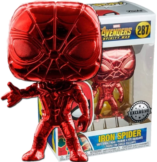 Iron Spider | 287 | Exclusive | Red Chrome | (UCM) Avengers: Infinity War | Funko POP! Marvel