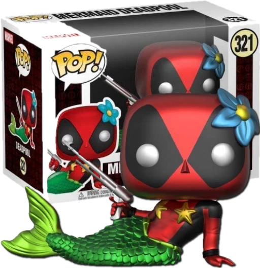 Mermaid Deadpool (Metallic) | 321 | Exclusive Target | Deadpool | Funko POP! Marvel