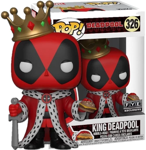 King Deadpool | 326 | Exclusive FYE | Deadpool | Funko POP! Marvel