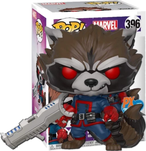 Rocket | 396 | Exclusive PX | Marvel Universe | Funko POP! Marvel