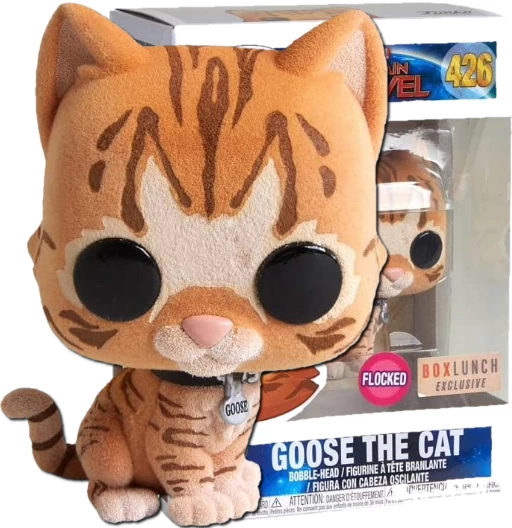 Goose the Cat | 426 | Exclusive BoxLunch | Flocked | (UCM) Captain Marvel | Funko POP! Marvel