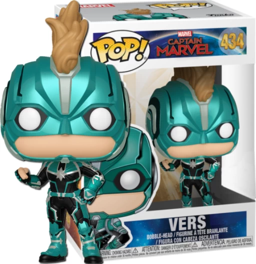 Vers | 434 | Exclusive Gamestop | (UCM) Captain Marvel | Funko POP! Marvel