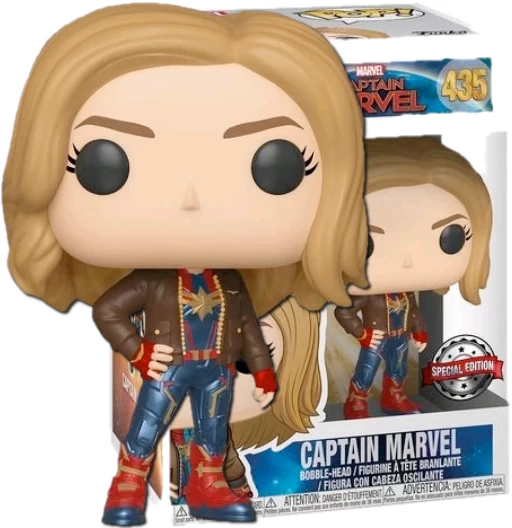Captain Marvel | 435 | Exclusive Hot Topic | (UCM) Captain Marvel | Funko POP! Marvel