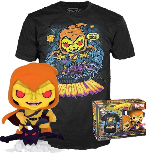 Hobgoblin | 959 | Exclusive Target | GITD | T-Shirt Pack | Spider-Man: Animated Series 90s | Funko POP! Marvel