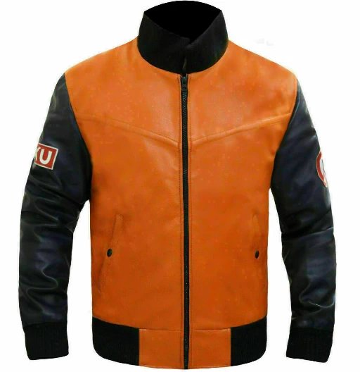 Goku | Invierno | Hombre | Cuero | Chaquetas de Dragon Ball