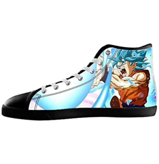 Son Goku SSGSS | Zapatillas de Lona | Talle Alto | Unisex | Zapatos y Calzado de Dragon Ball